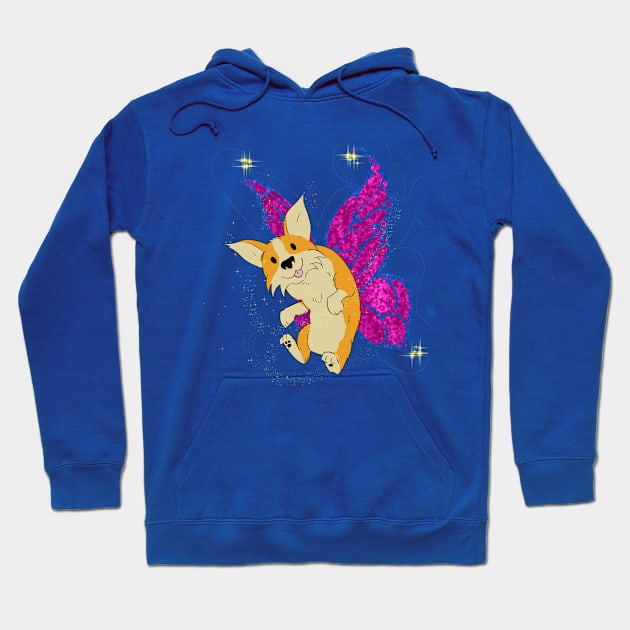 Corgifly Fly By Hoodie by Dave